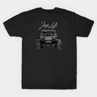 Jeep Life Wrangler Sport Front View 2017 T-Shirt